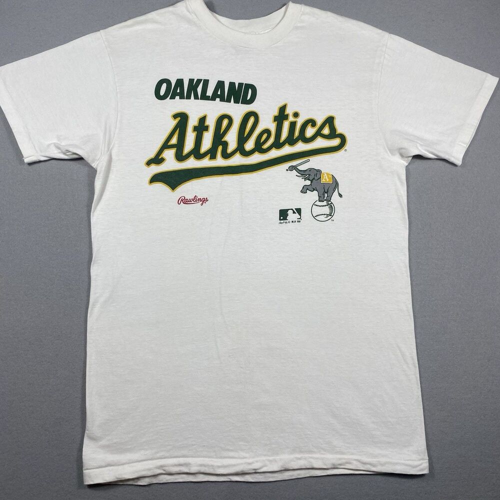 90âs MLB Oakland Athletics 1991 Vintage T Shirt M Single Stitchâ Made in USA